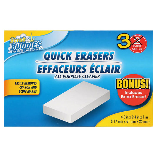 Scrub Buddies Quick Eraser Sponges, 3-ct. Bonus Packs